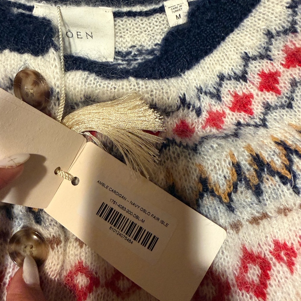 Doen Multicolor Patterned Cardigan - image 9